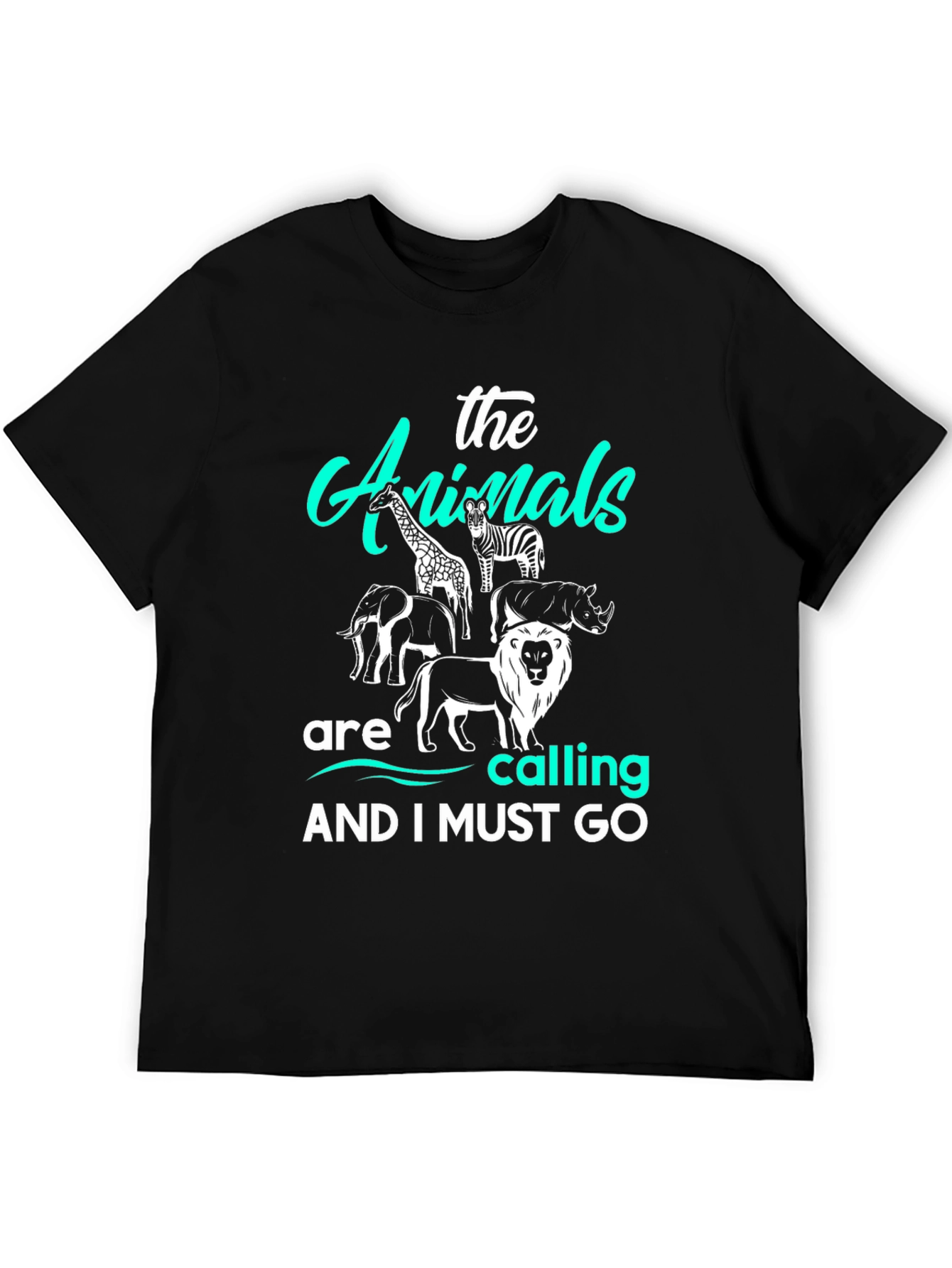 The Animals Are Calling T-Shirt Black
