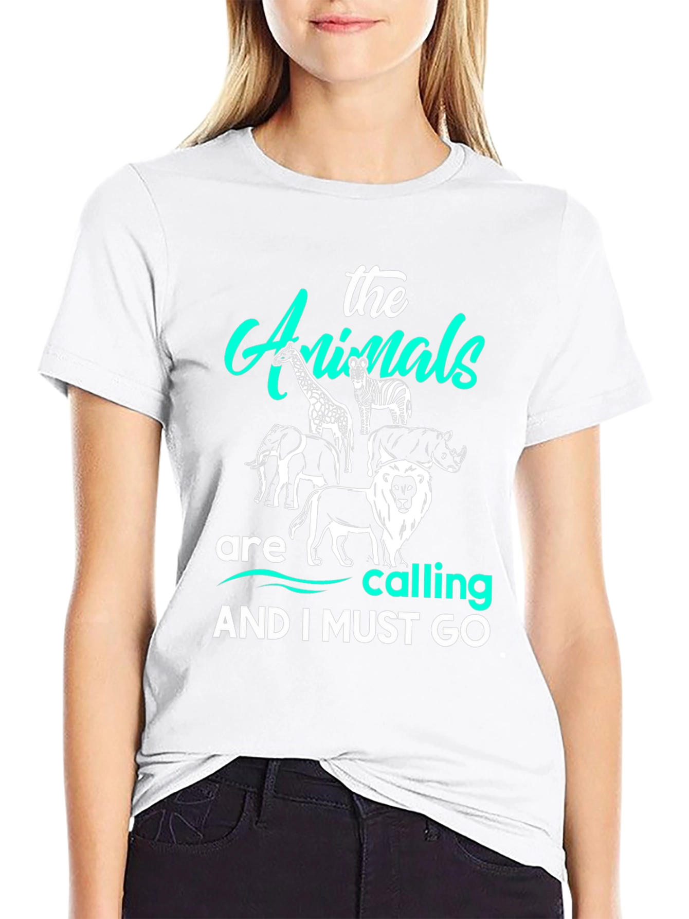 The Animals Are Calling T-Shirt Black