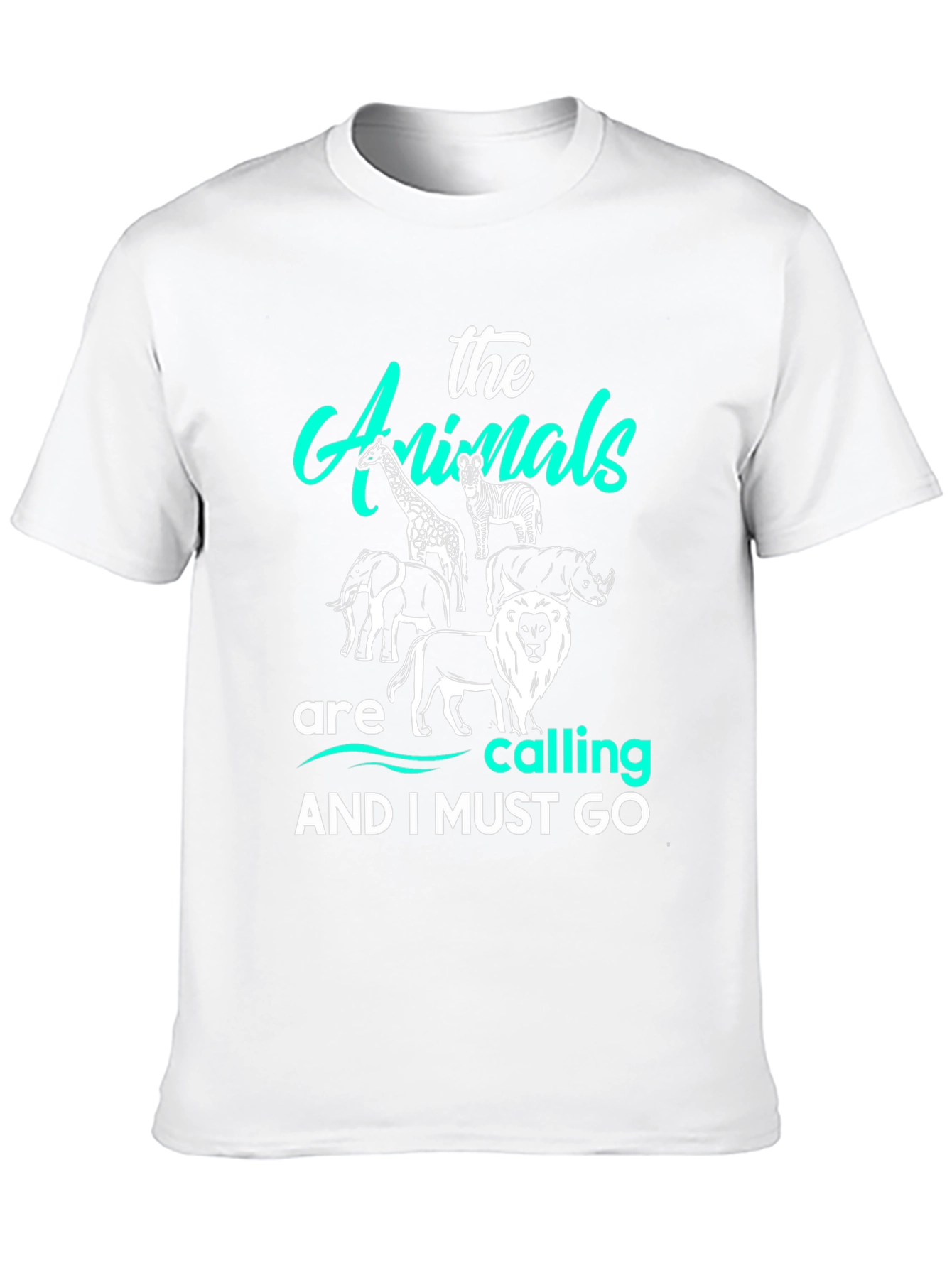 The Animals Are Calling T-Shirt Black