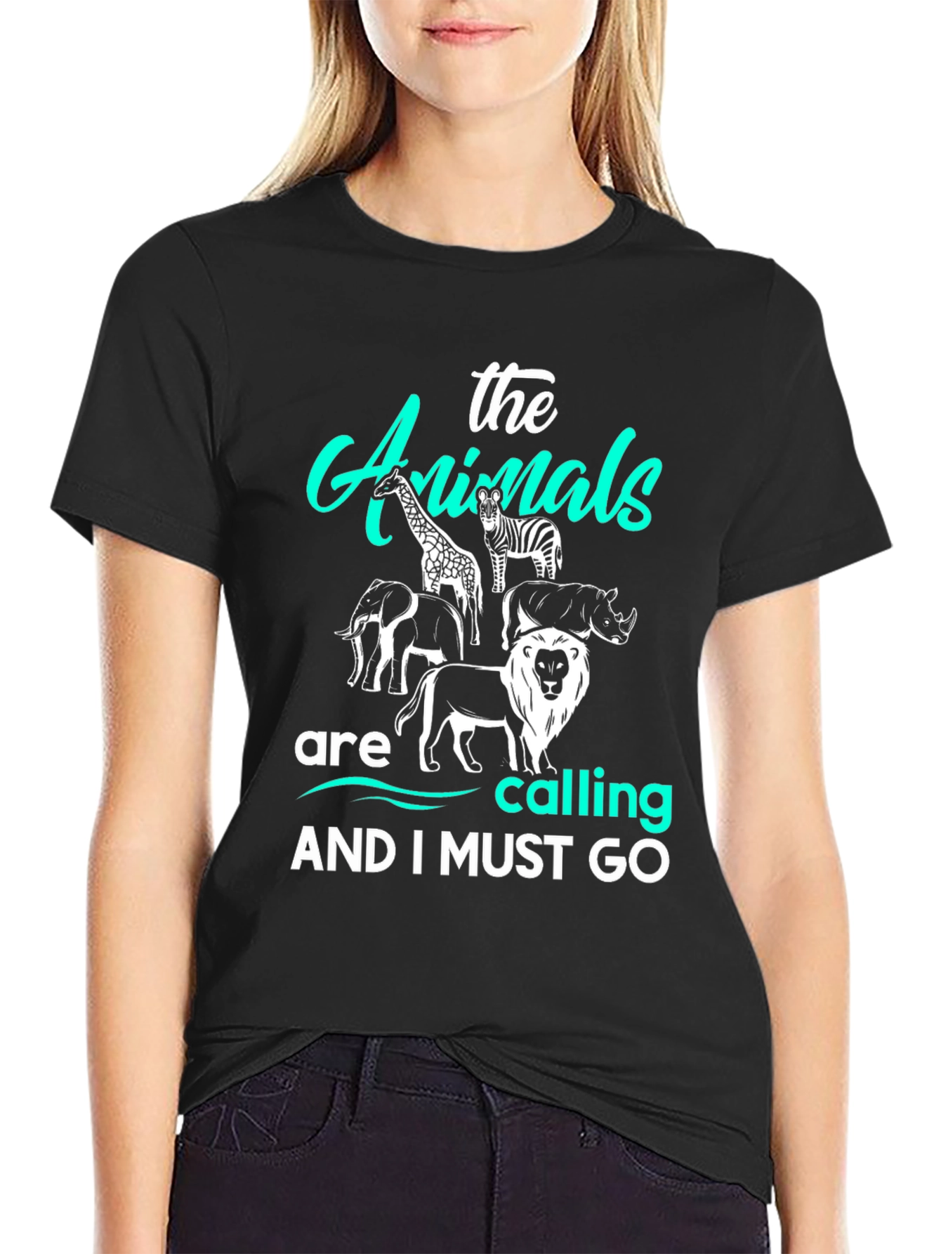 The Animals Are Calling T-Shirt Black