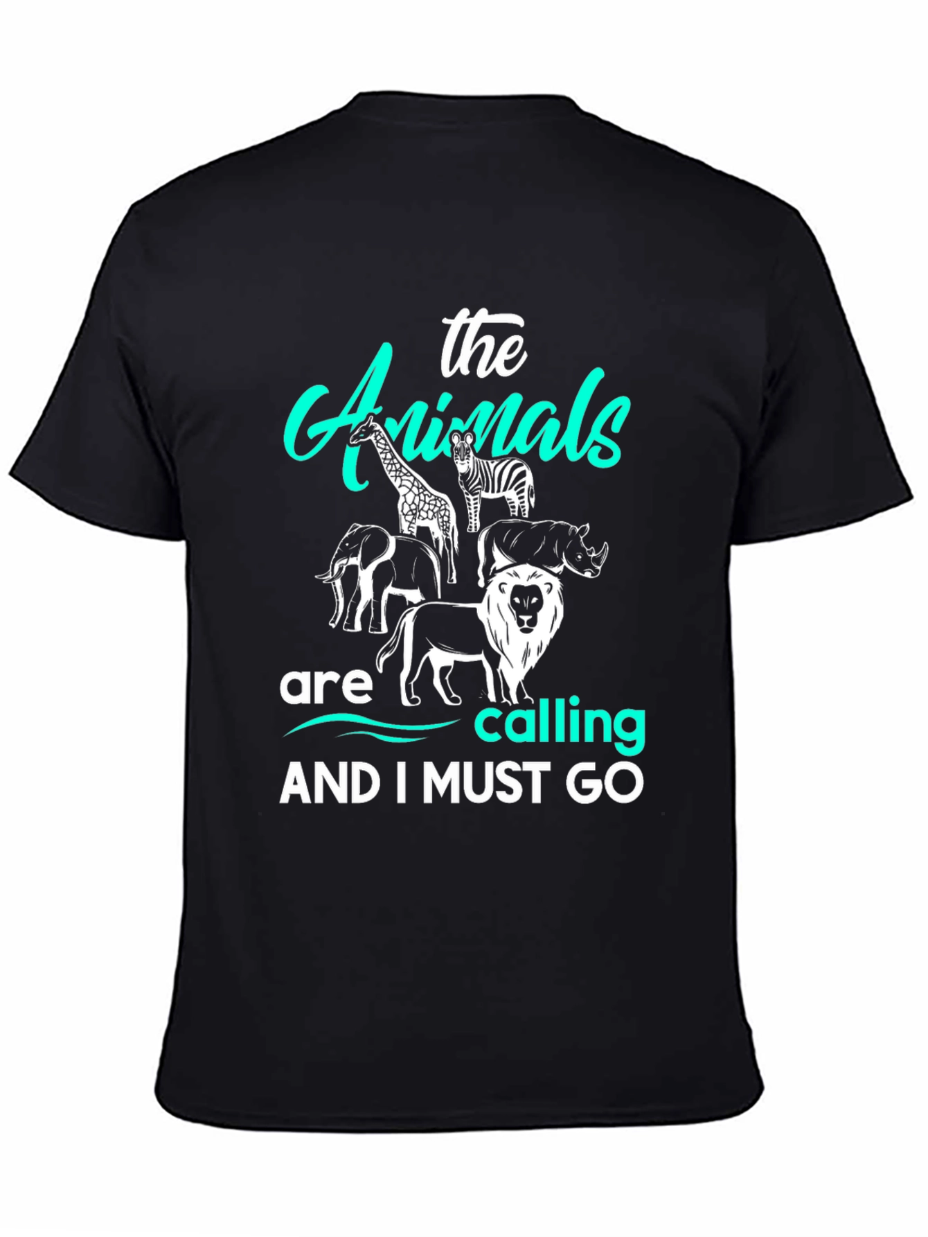 The Animals Are Calling T-Shirt Black