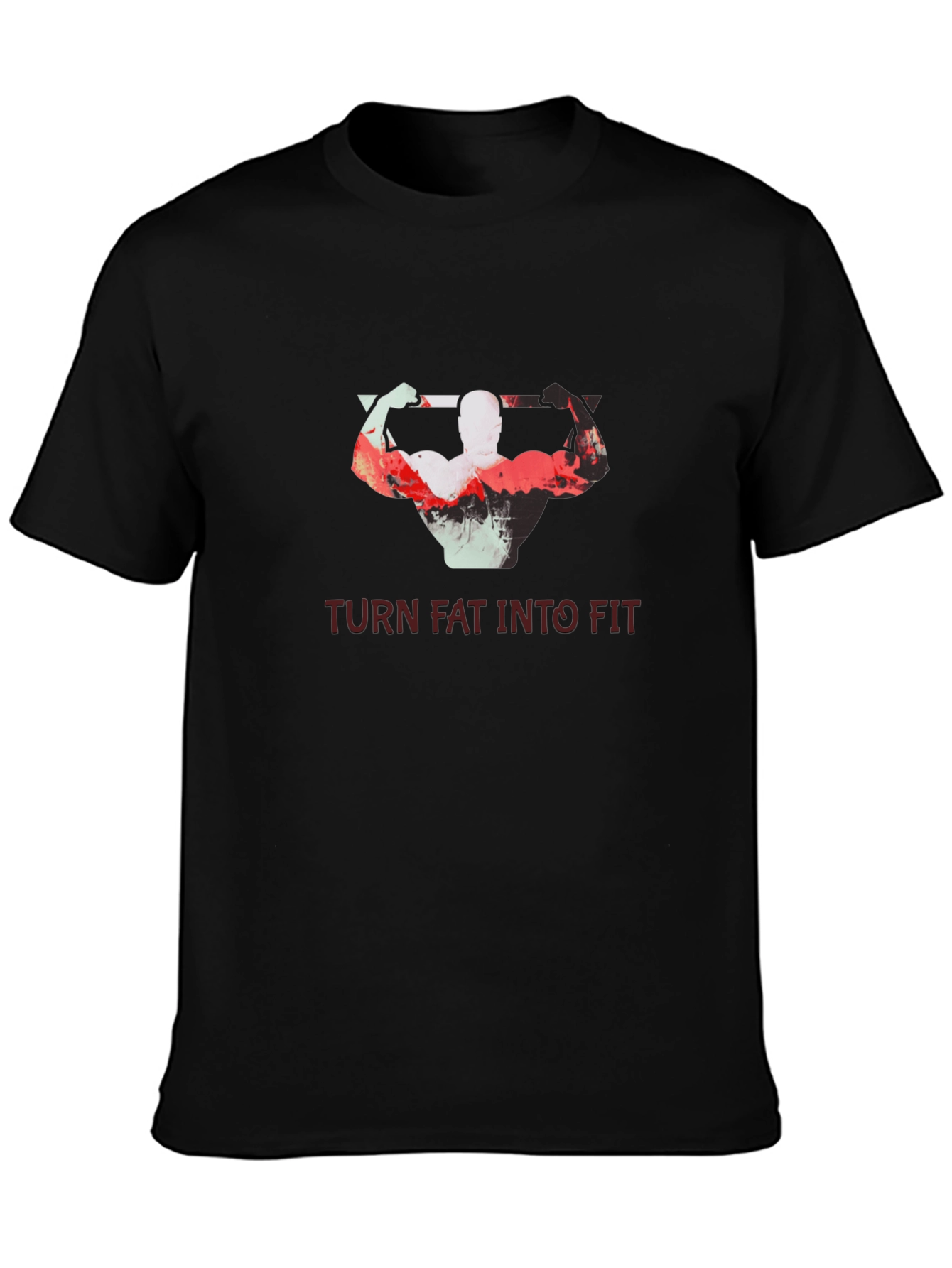 Turn Fat Into Fit T-Shirt - Motivational Gym Tee