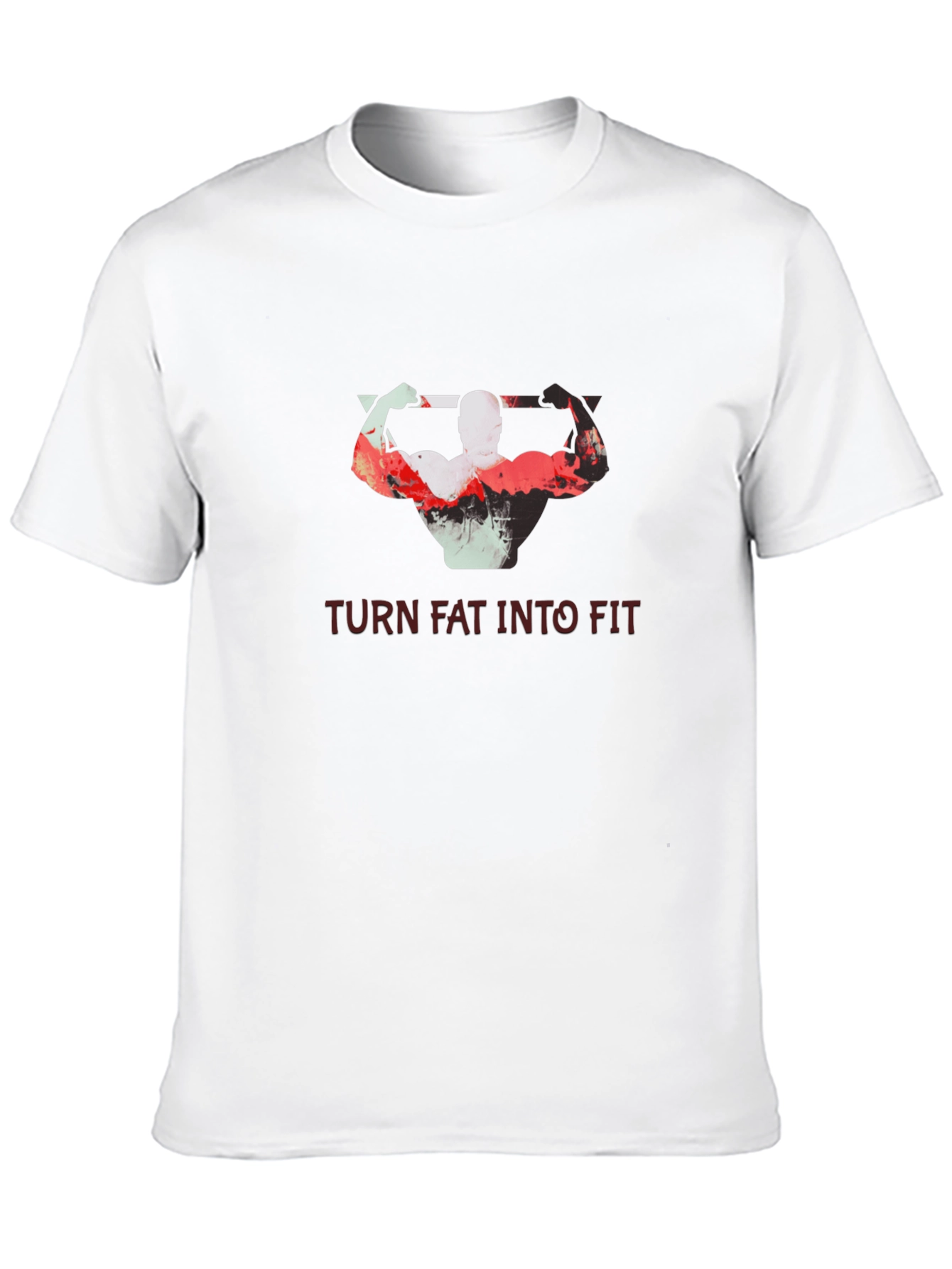 Turn Fat Into Fit T-Shirt - Motivational Gym Tee