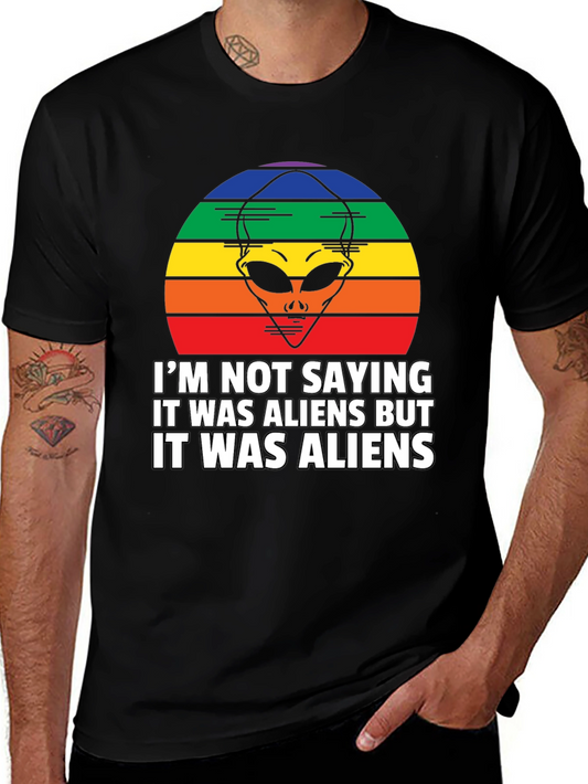 Retro Alien Graphic T-Shirt: Im Not Saying... But Aliens!