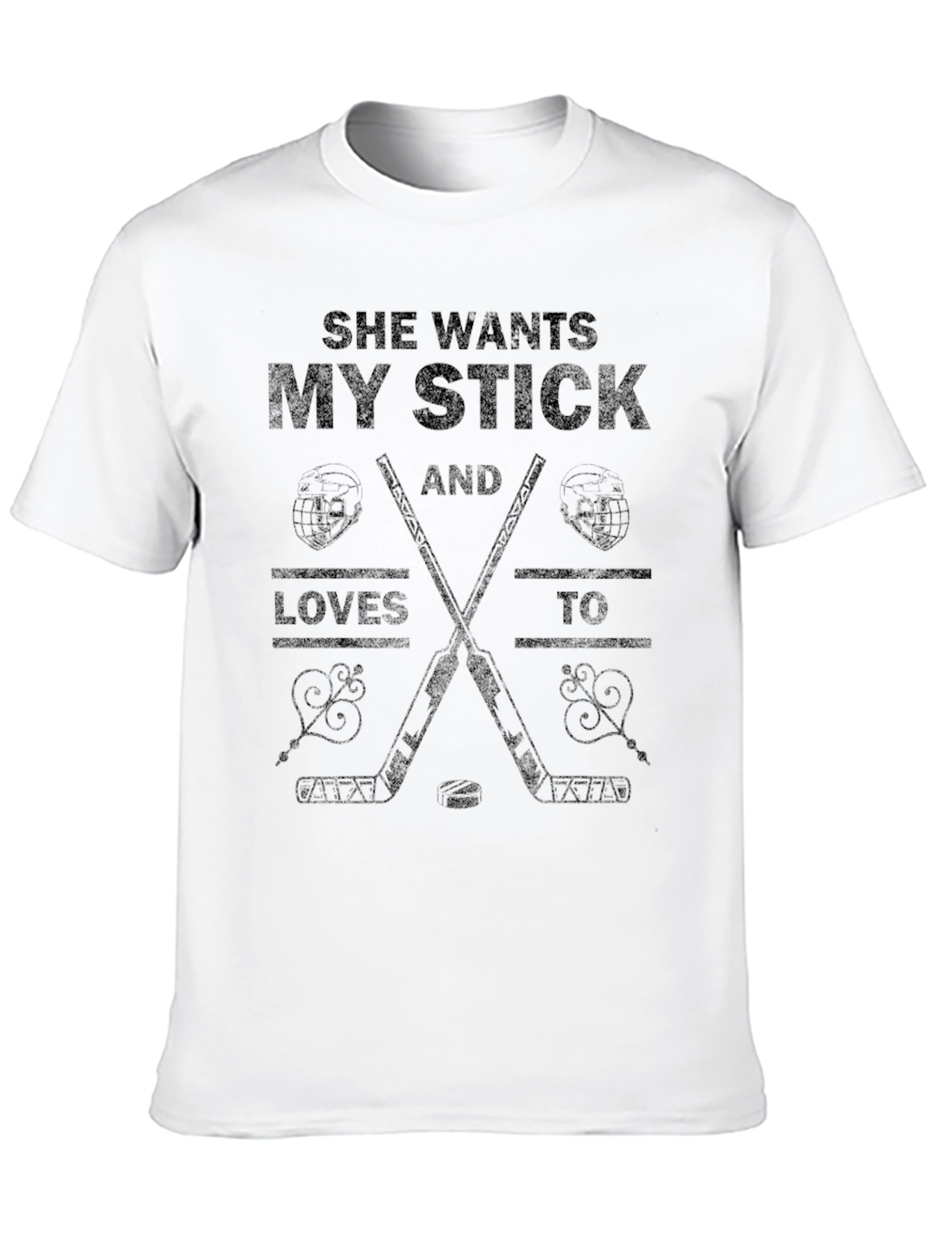 She Wants My Stick Hockey T-Shirt