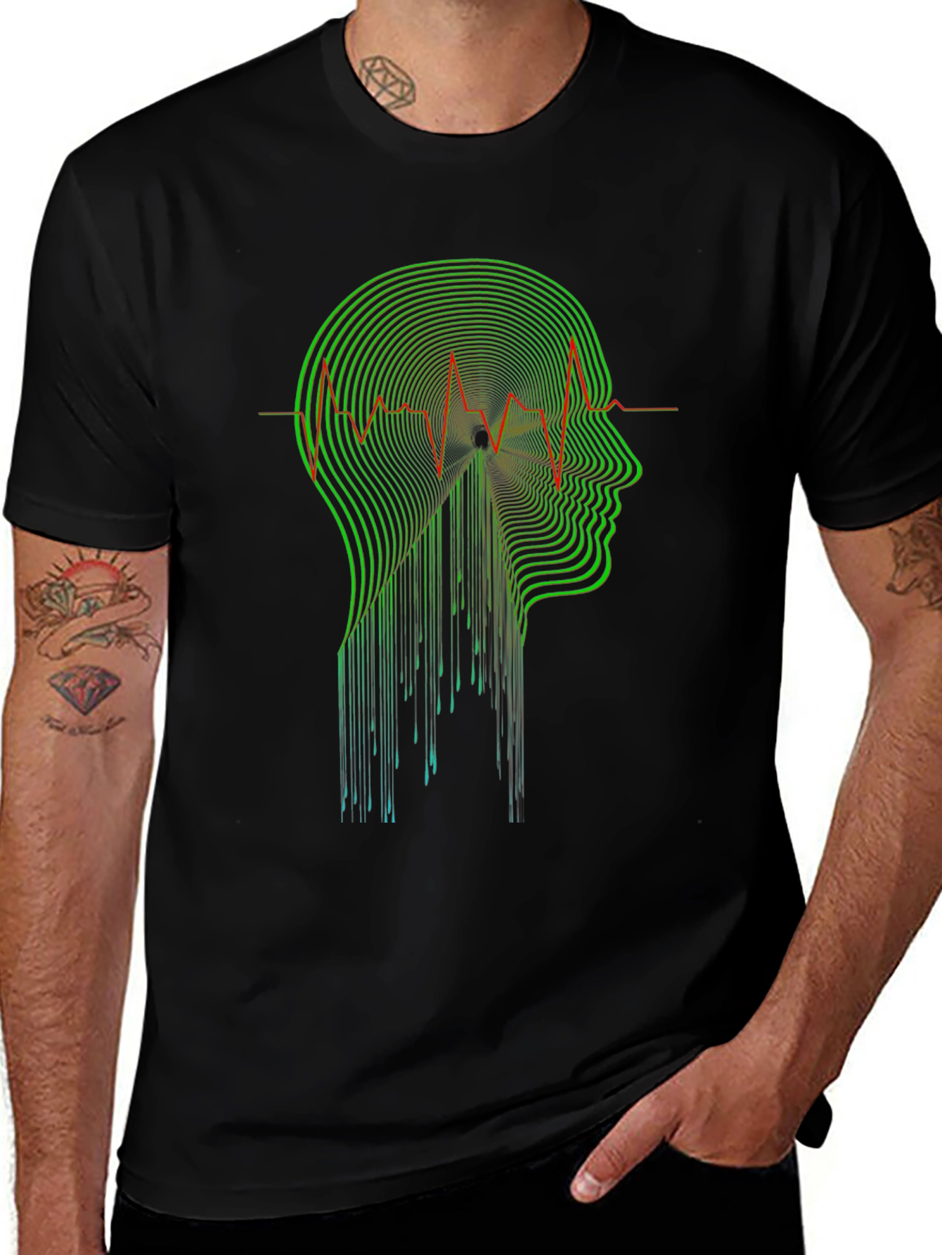 Abstract Head T-Shirt - Modern Artistic Design