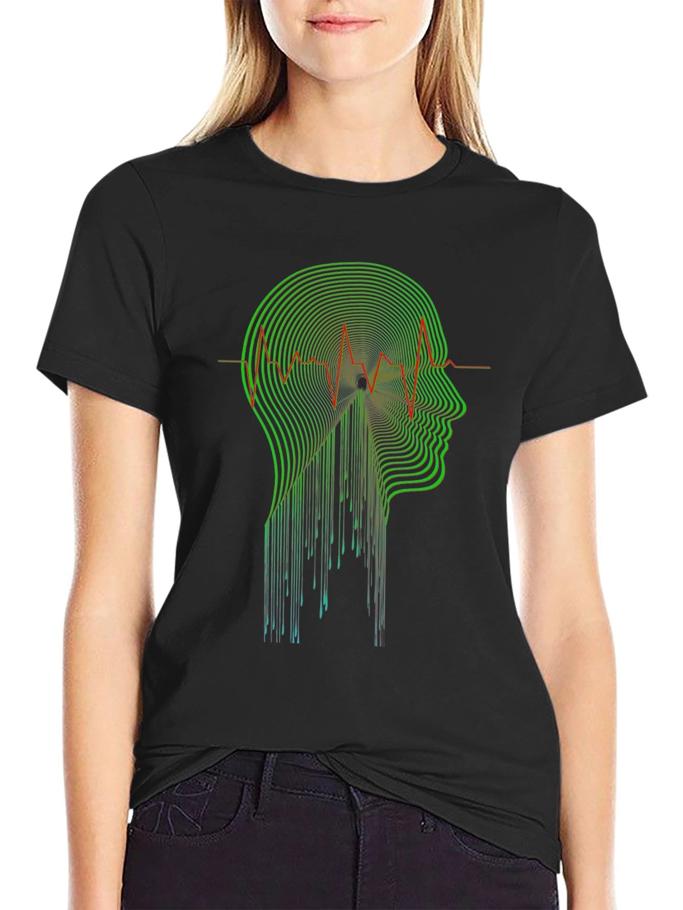 Abstract Head T-Shirt - Modern Artistic Design