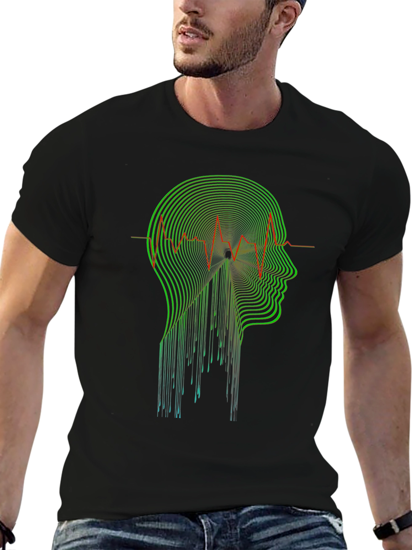 Abstract Head T-Shirt - Modern Artistic Design