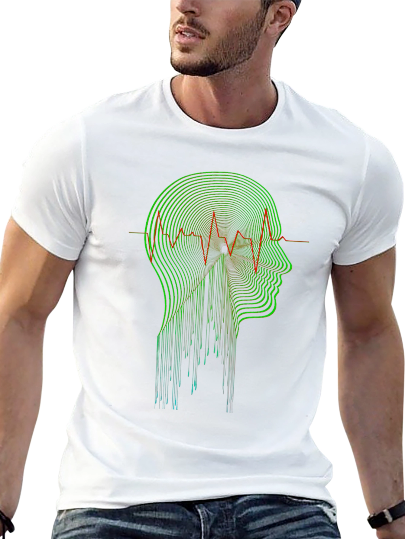 Abstract Head T-Shirt - Modern Artistic Design