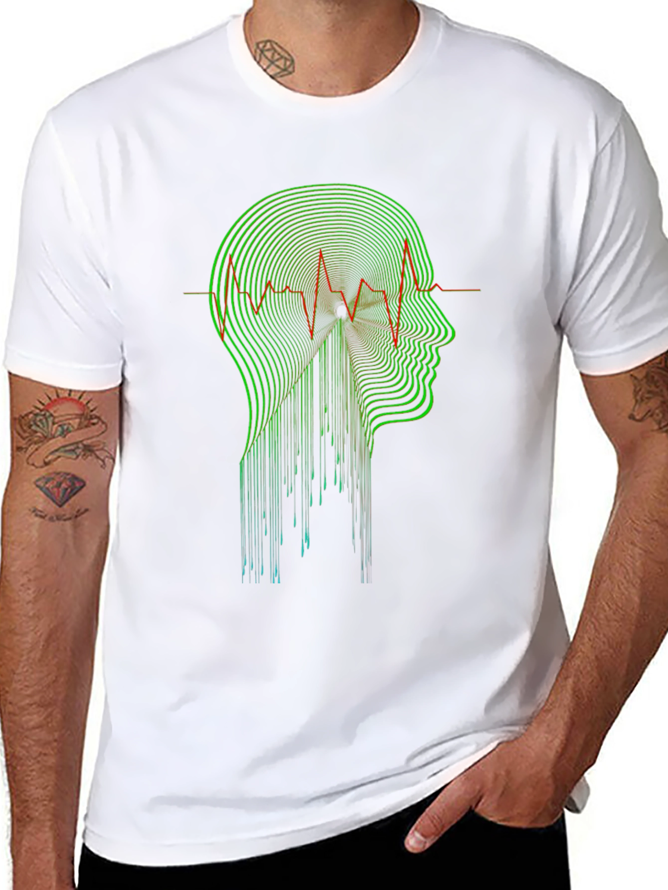 Abstract Head T-Shirt - Modern Artistic Design