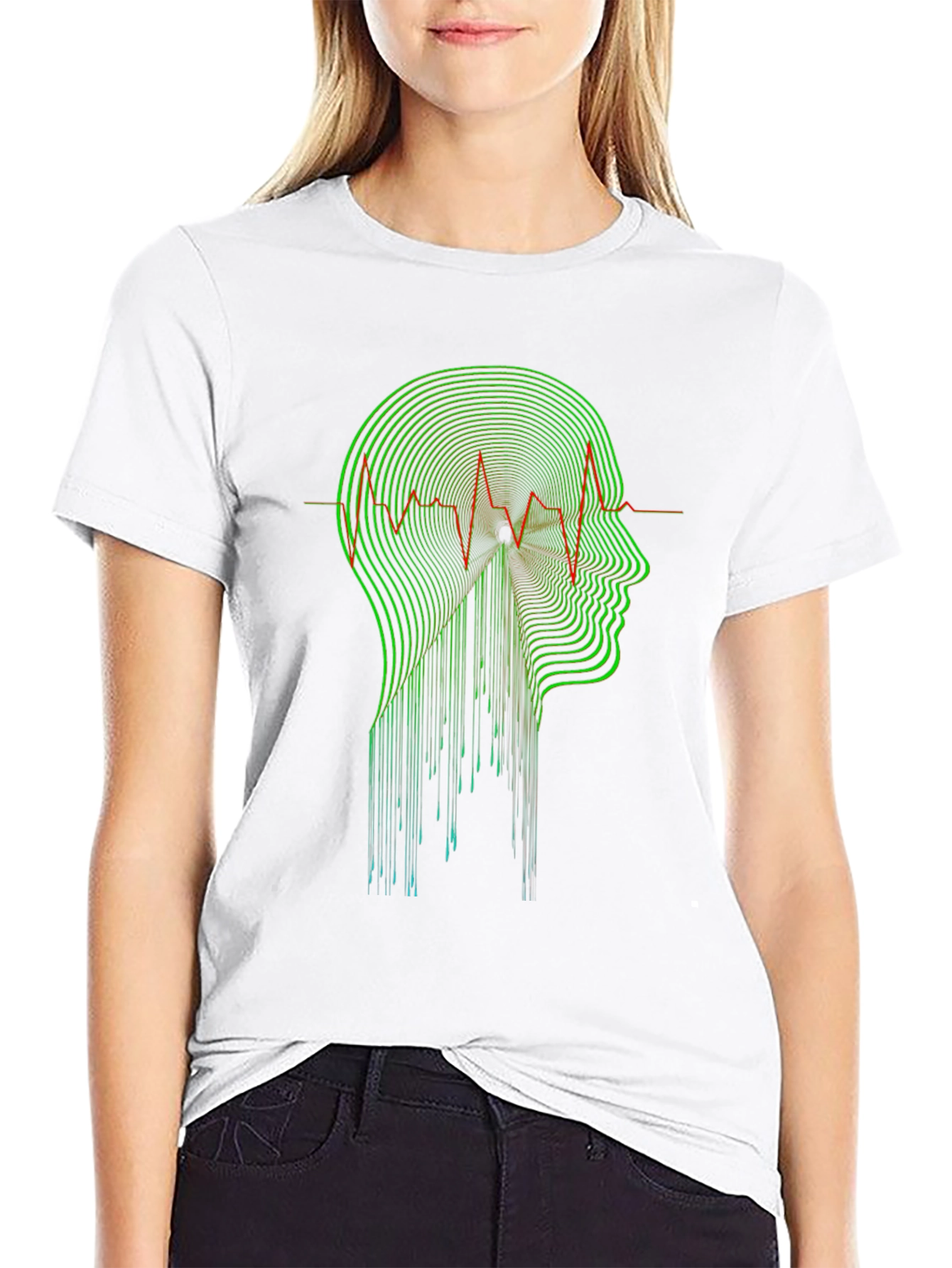 Abstract Head T-Shirt - Modern Artistic Design
