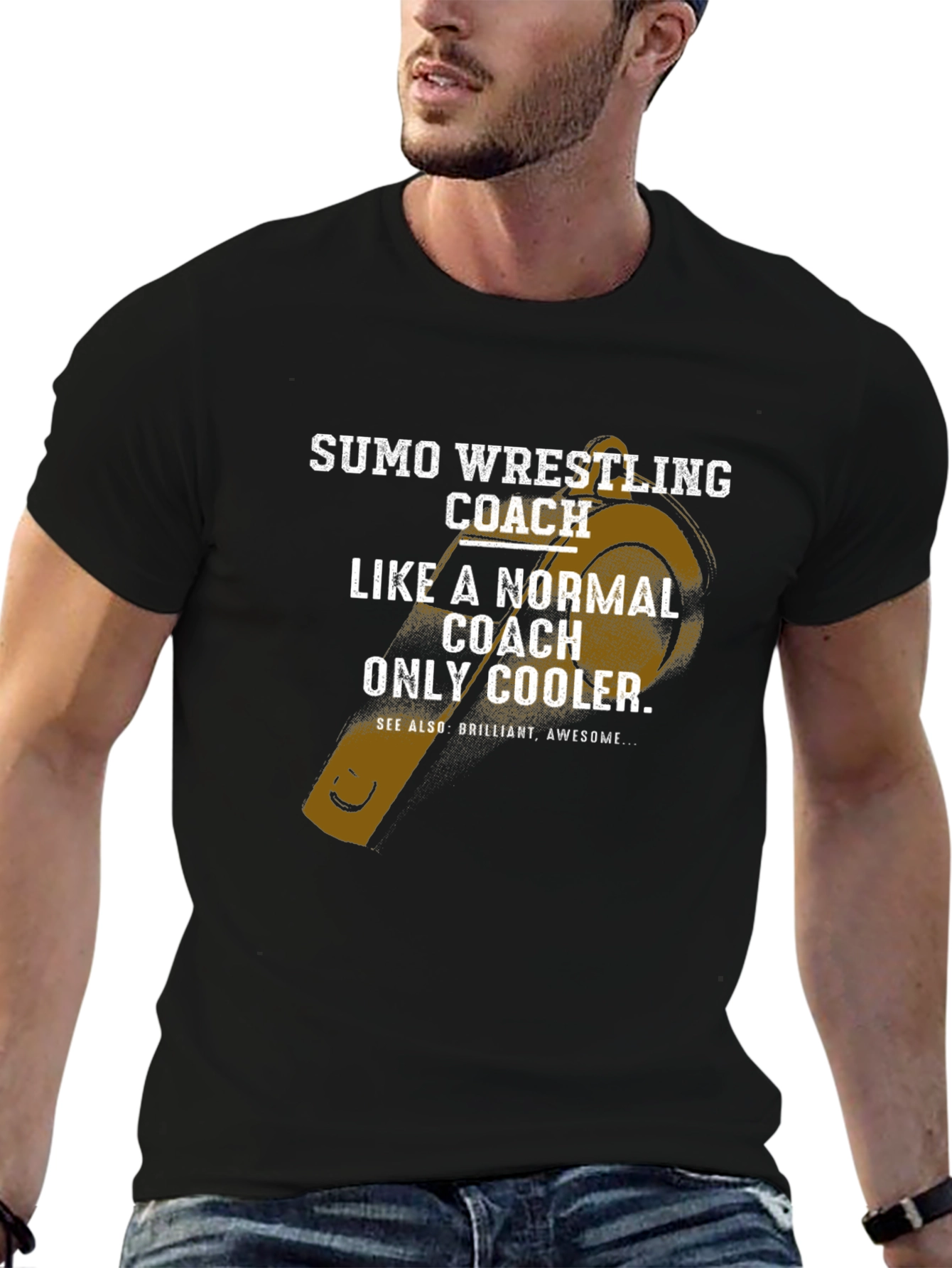Sumo Wrestling Coach Graphic T-Shirt