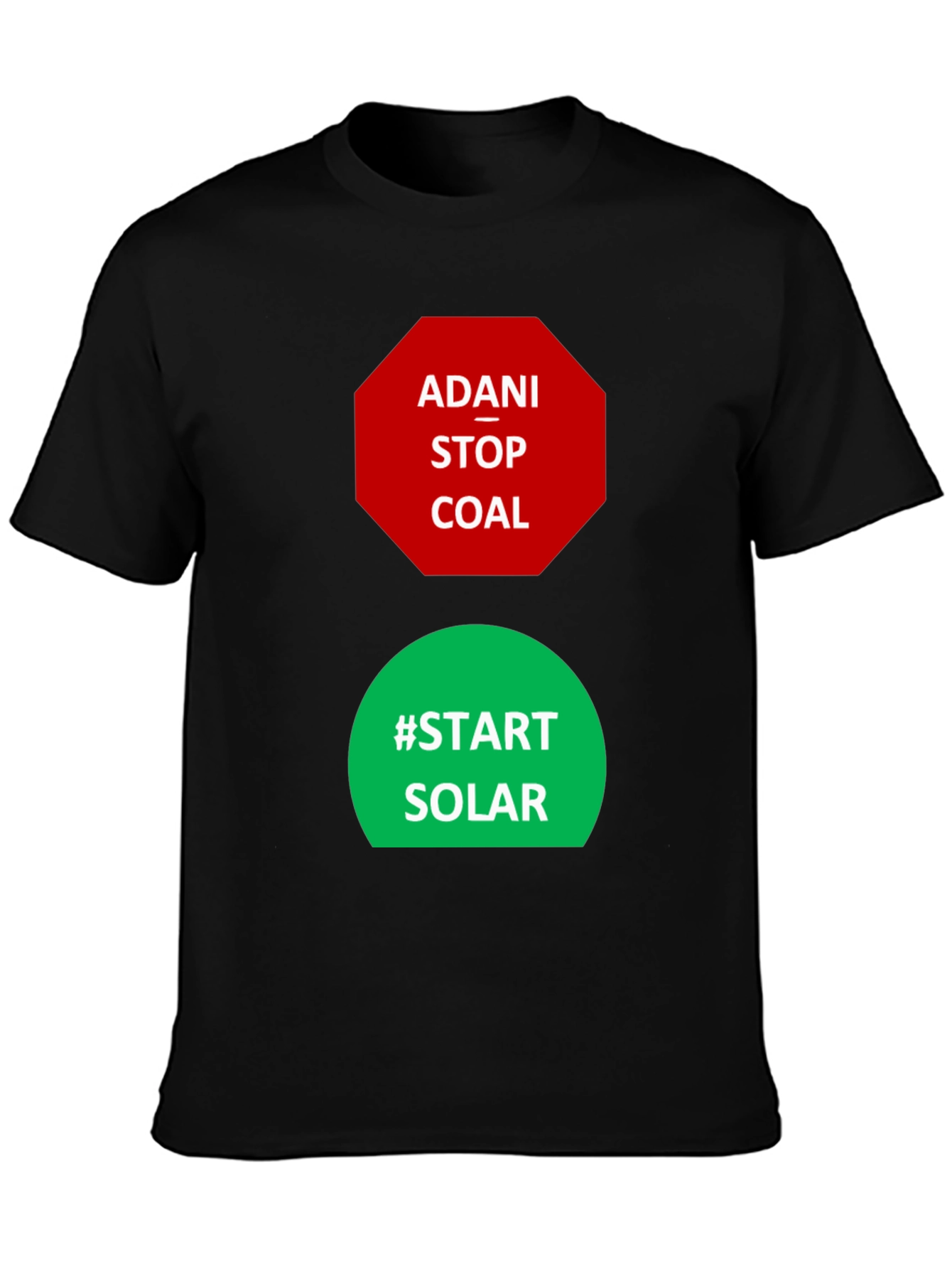 Adani Stop Coal Start Solar Activist T-Shirt