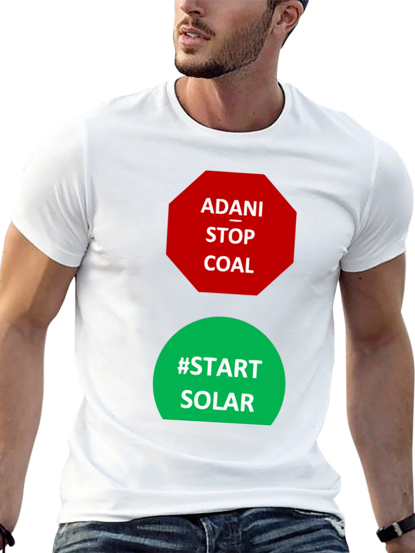 Adani Stop Coal Start Solar Activist T-Shirt