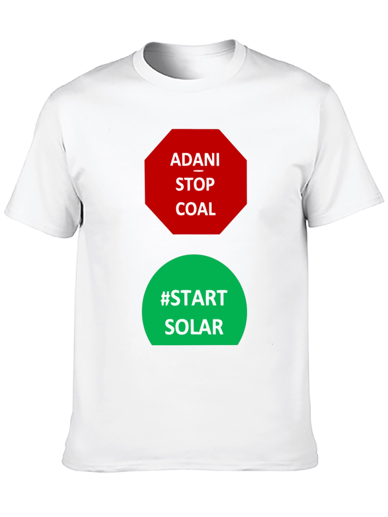 Adani Stop Coal Start Solar Activist T-Shirt