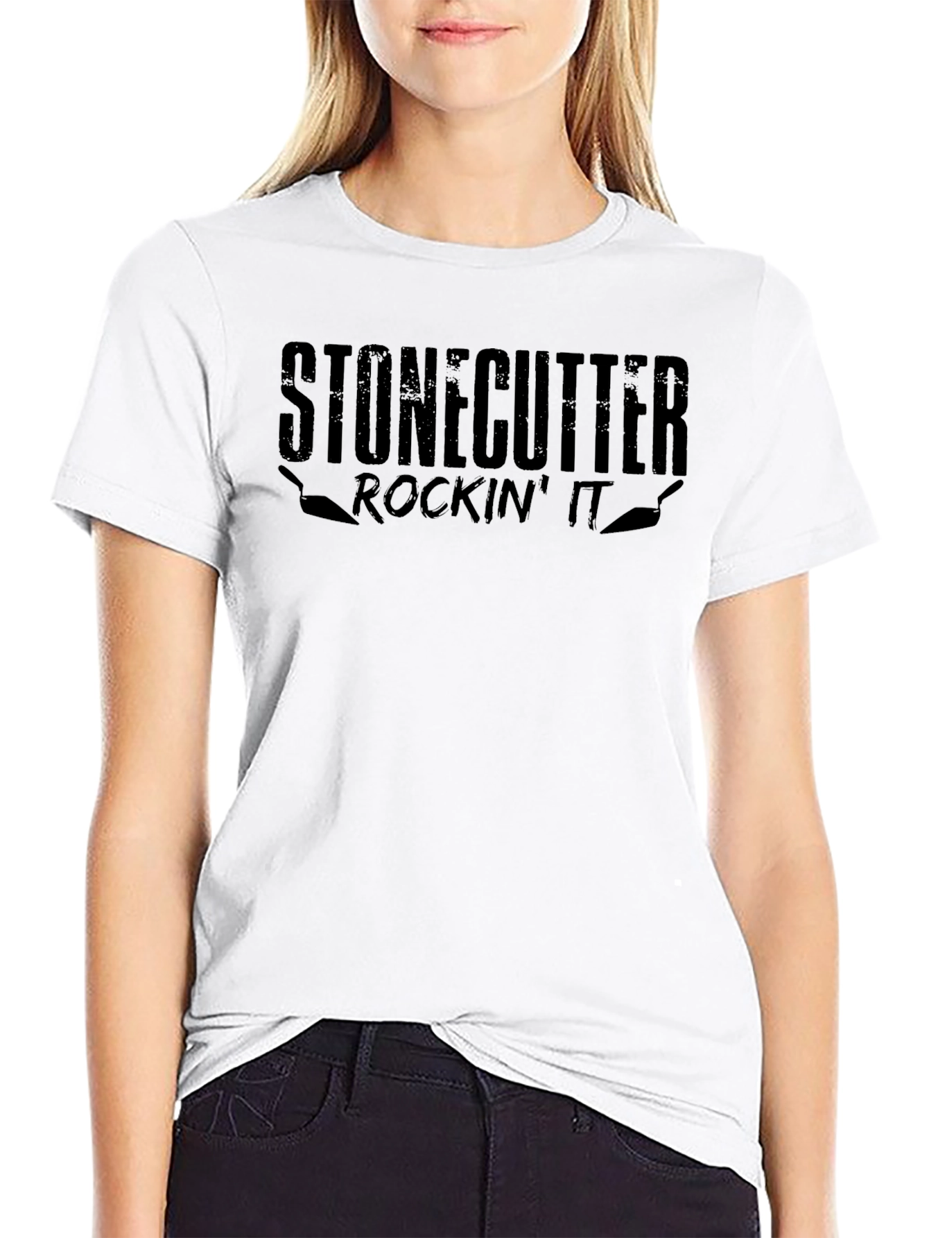 Stoncutter Rockin It Mens Black Graphic T-Shirt