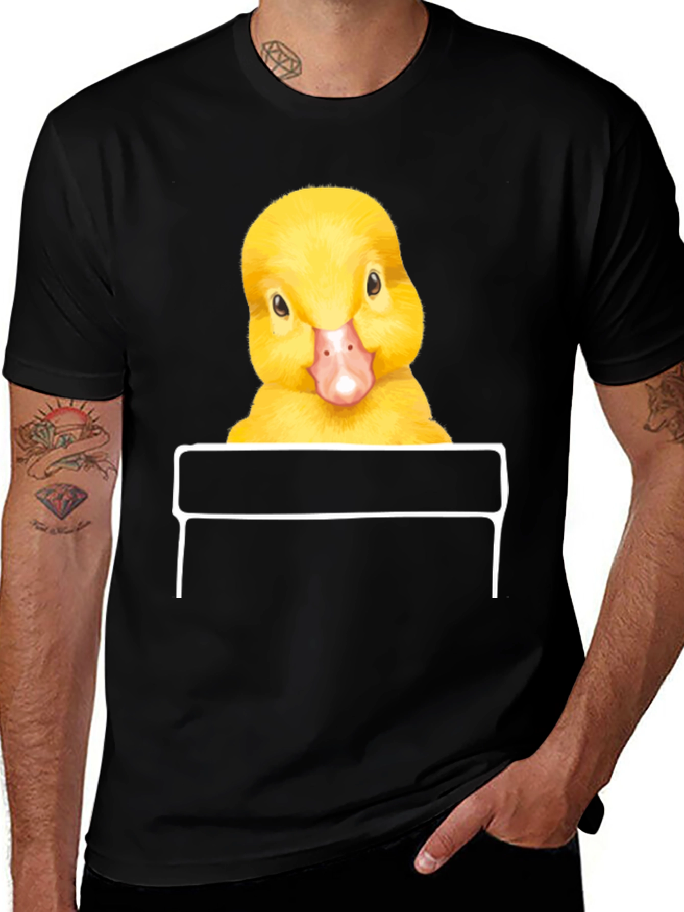 Duckling Pocket Print T-Shirt