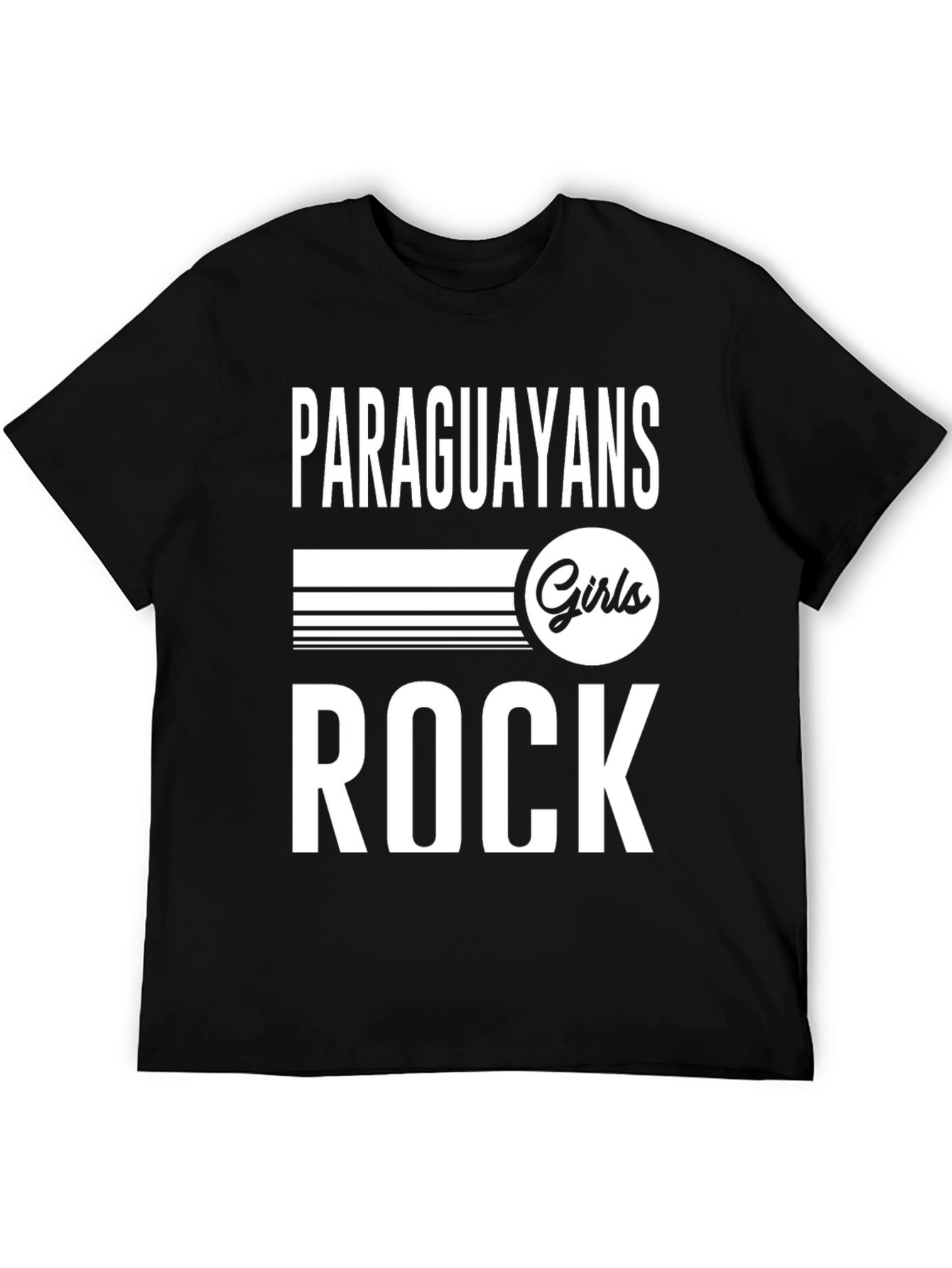 Paraguayans Girls Rock T-Shirt - Black Graphic Tee