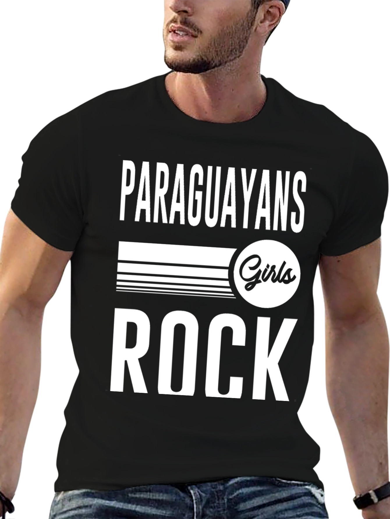 Paraguayans Girls Rock T-Shirt - Black Graphic Tee