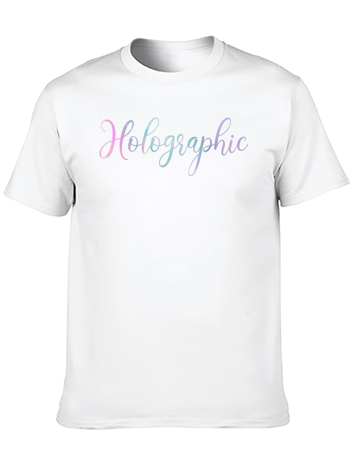 Holographic Script Black T-Shirt