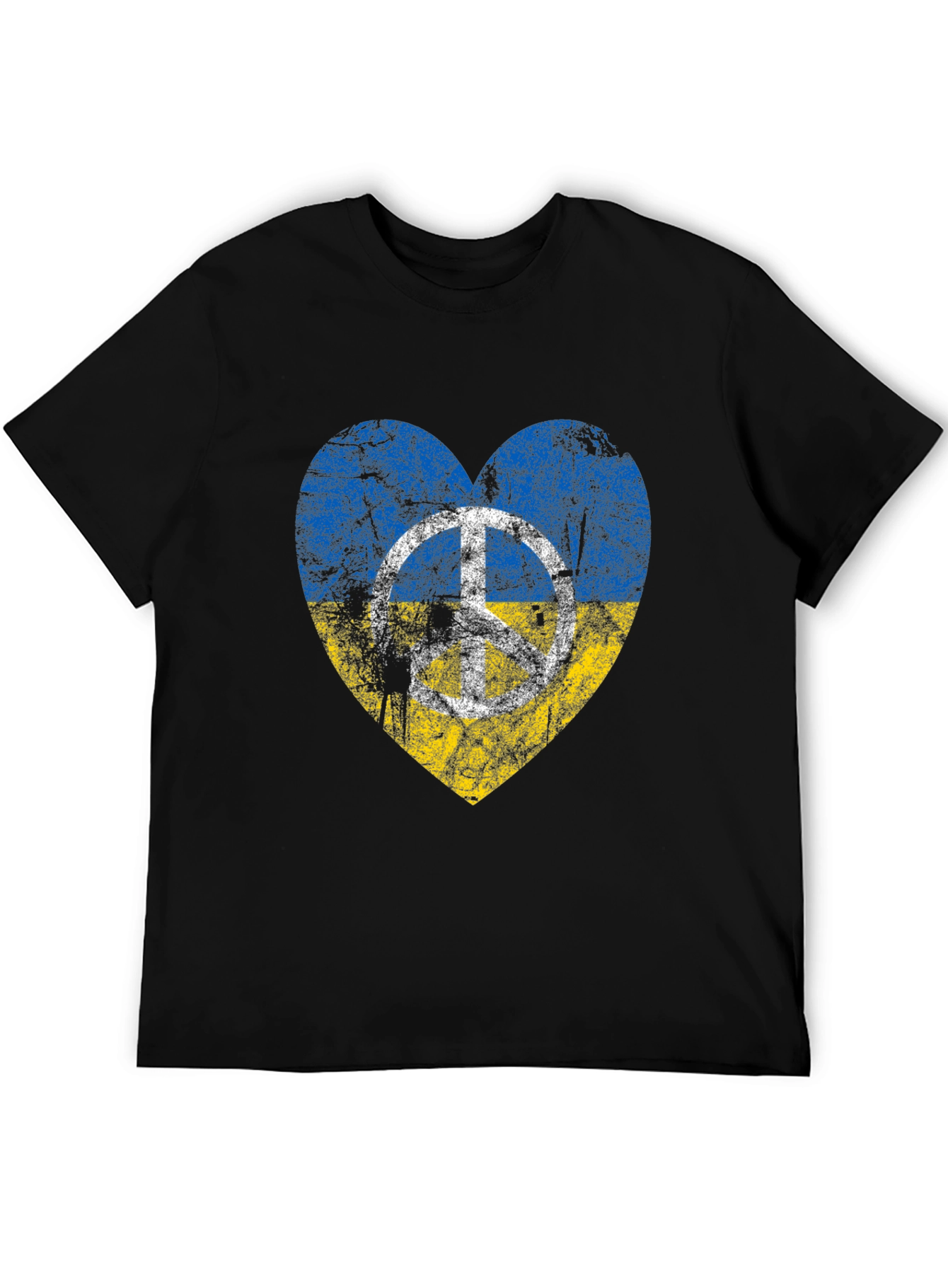 Ukraine Peace Heart T-Shirt - Stand for Peace