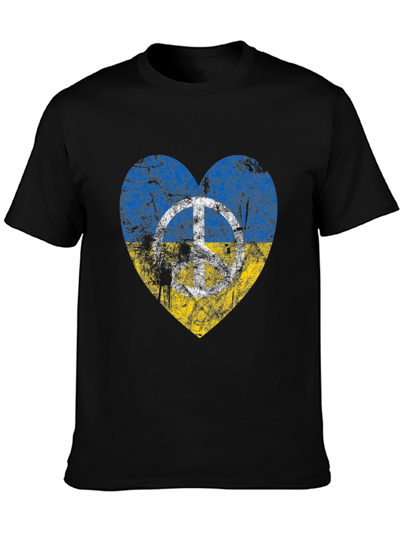 Ukraine Peace Heart T-Shirt - Stand for Peace