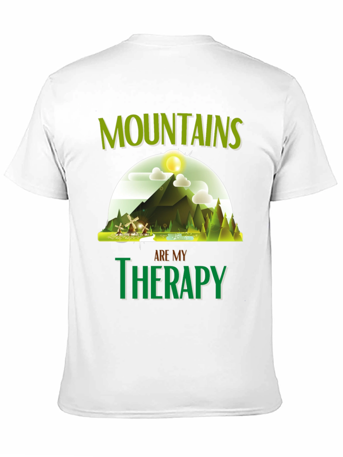 Mountains are My Therapy Graphic T-Shirt