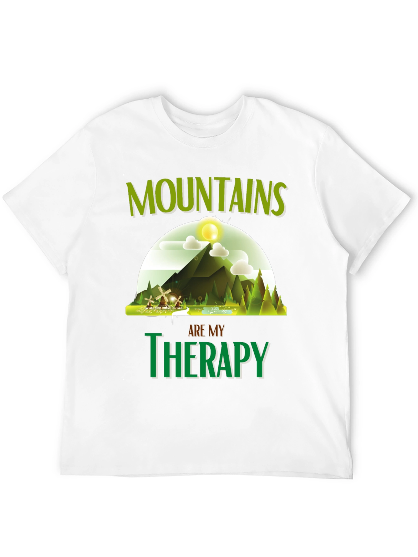 Mountains are My Therapy Graphic T-Shirt