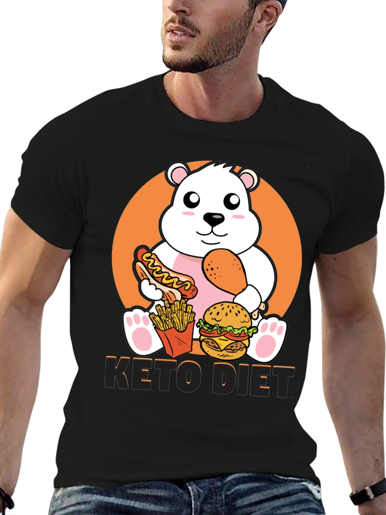 Keto Diet Funny Bear T-Shirt