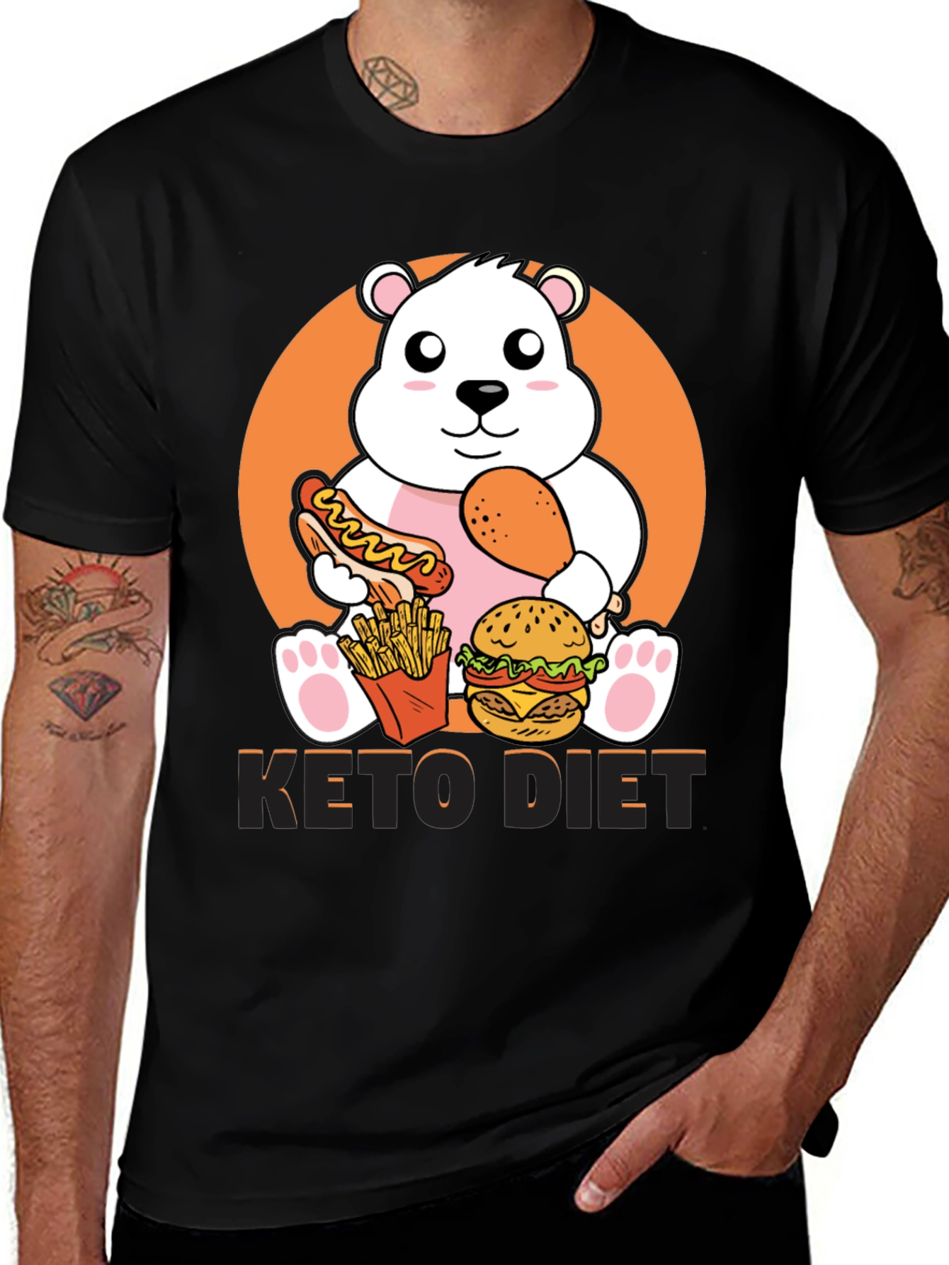 Keto Diet Funny Bear T-Shirt