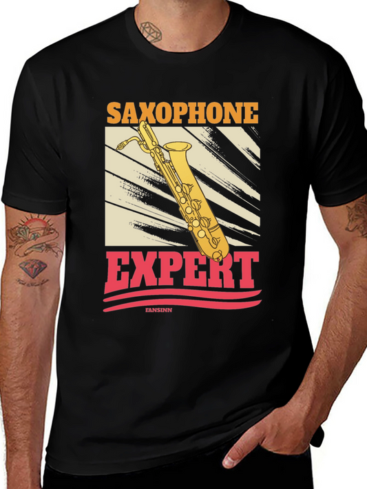 Saxophone Expert Graphic Tee - Musicians Style