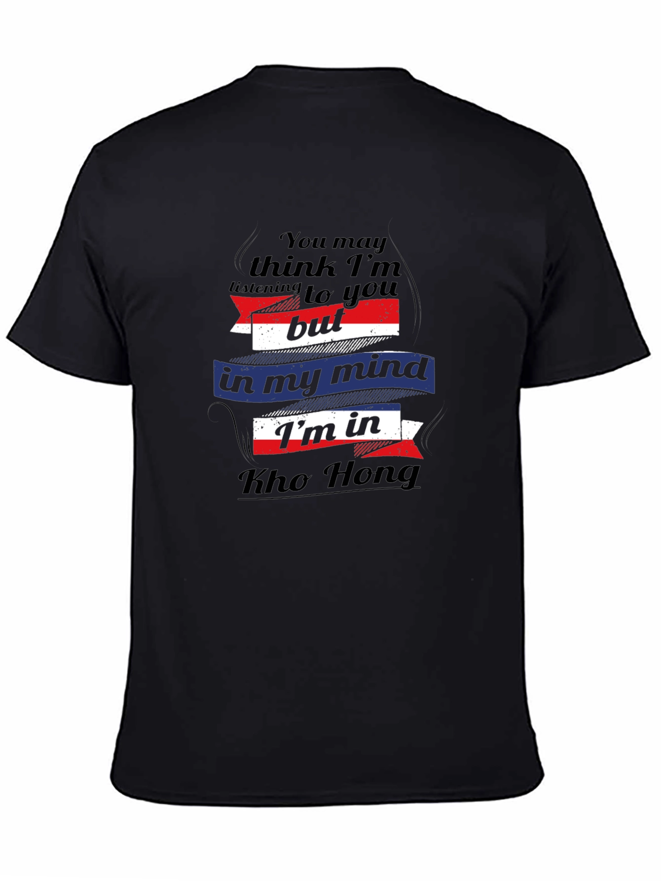 Kho Hong Mind Black Graphic Tee