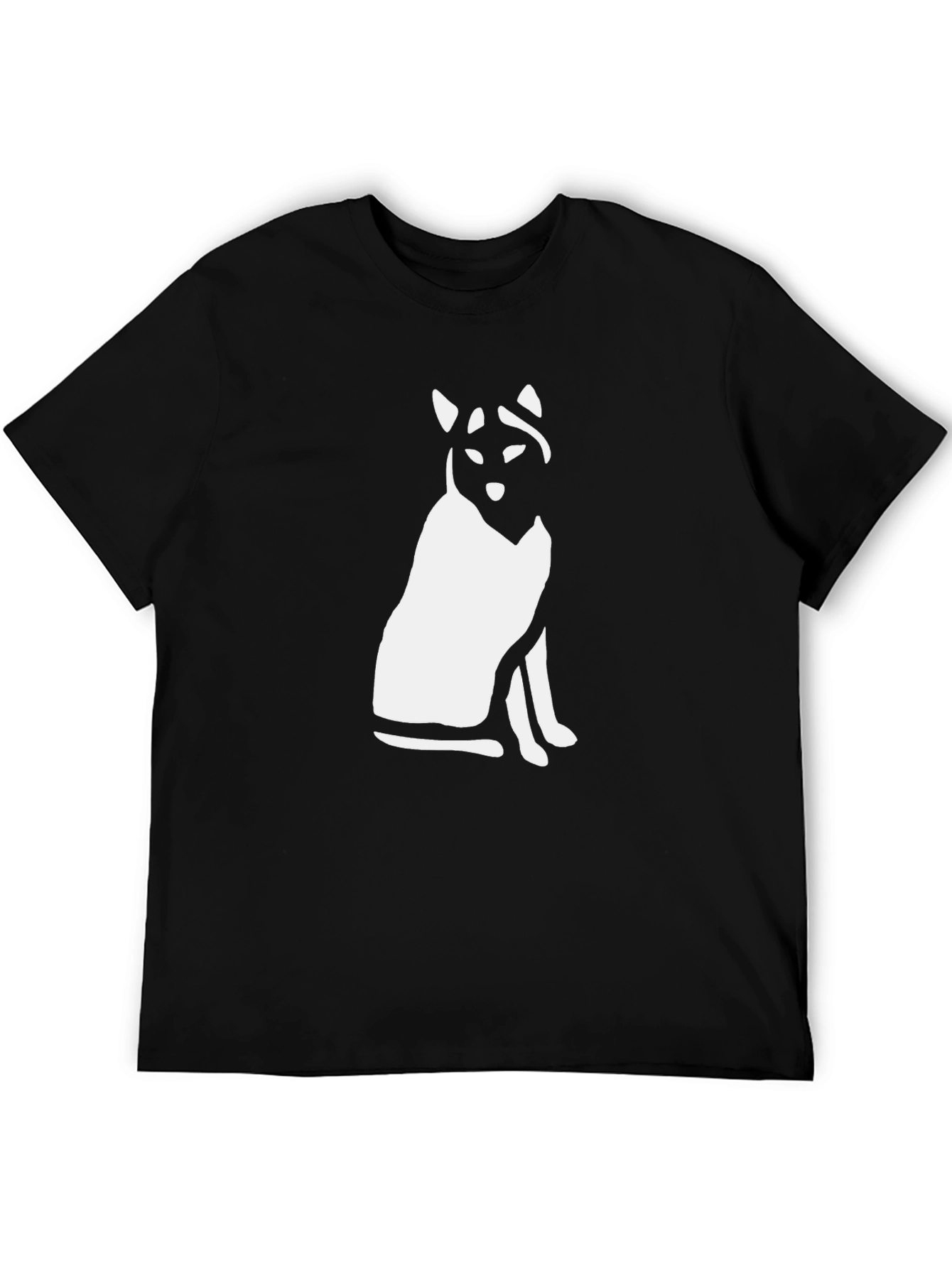 Cool Cat Graphic Tee - Black Cotton Blend