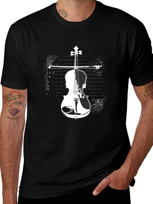 Violin Graphic T-Shirt - Music Lover Tee