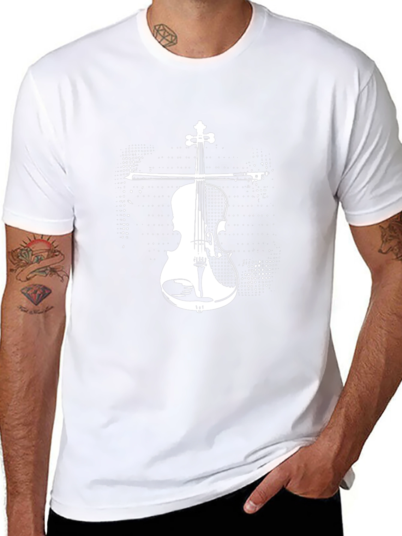 Violin Graphic T-Shirt - Music Lover Tee