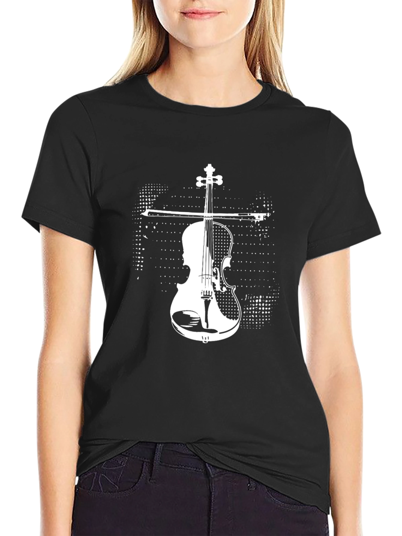 Violin Graphic T-Shirt - Music Lover Tee