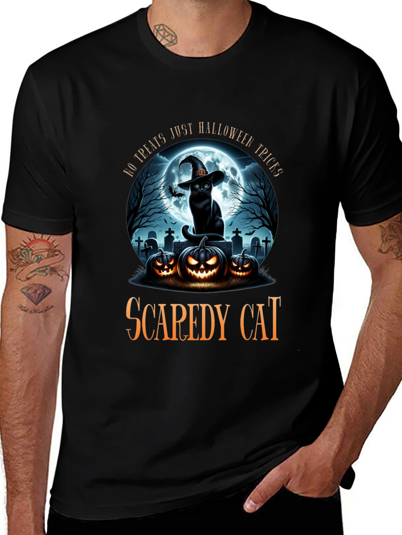 Halloween Cat T-Shirt - Scarey Cat Spices