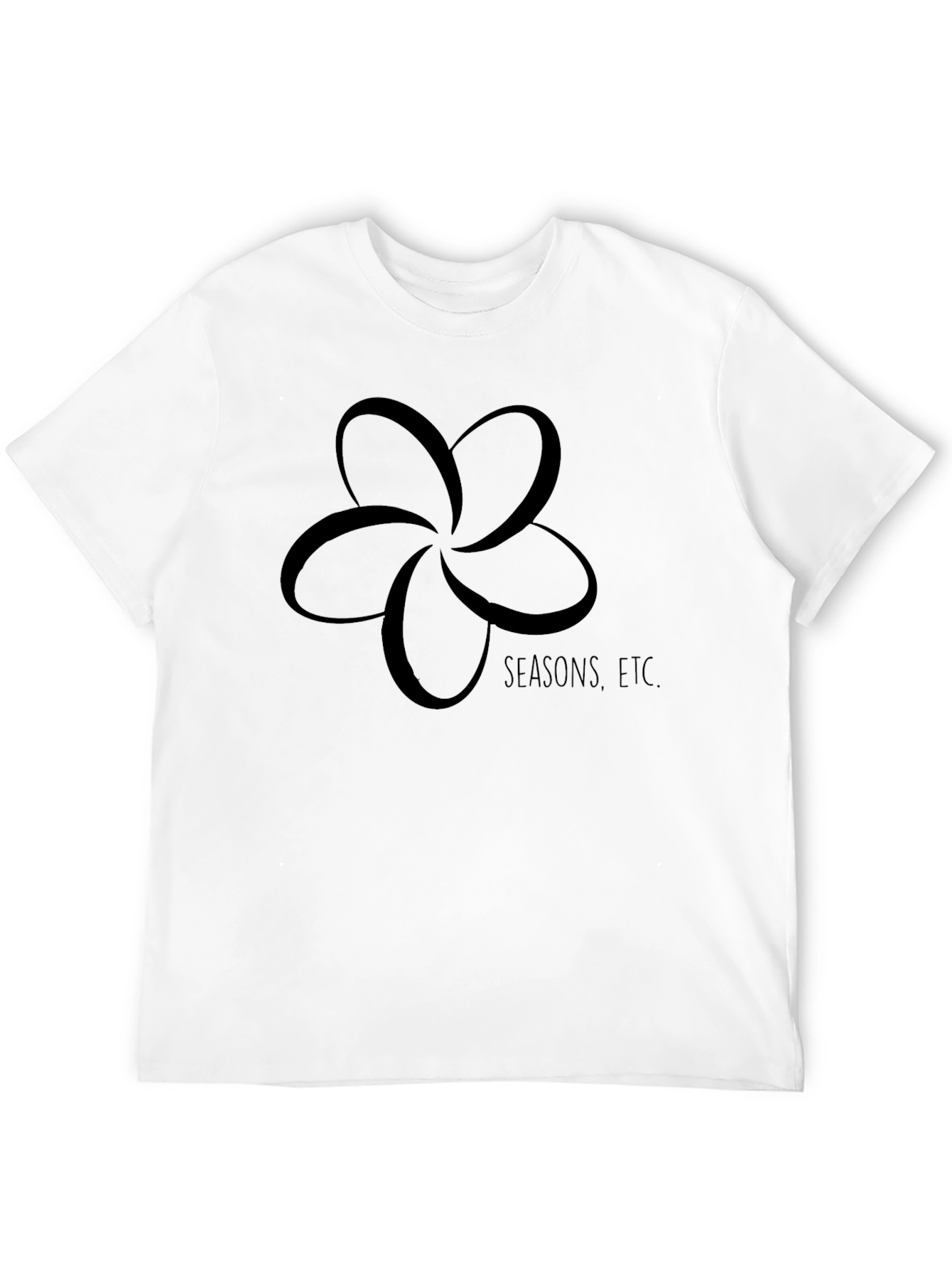 Black Flower T-Shirt - Seasons Etc. Design