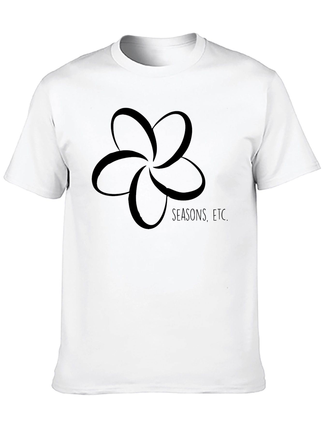 Black Flower T-Shirt - Seasons Etc. Design