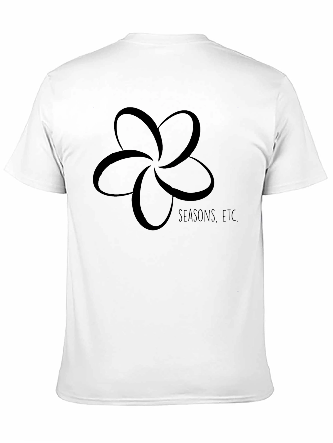 Black Flower T-Shirt - Seasons Etc. Design