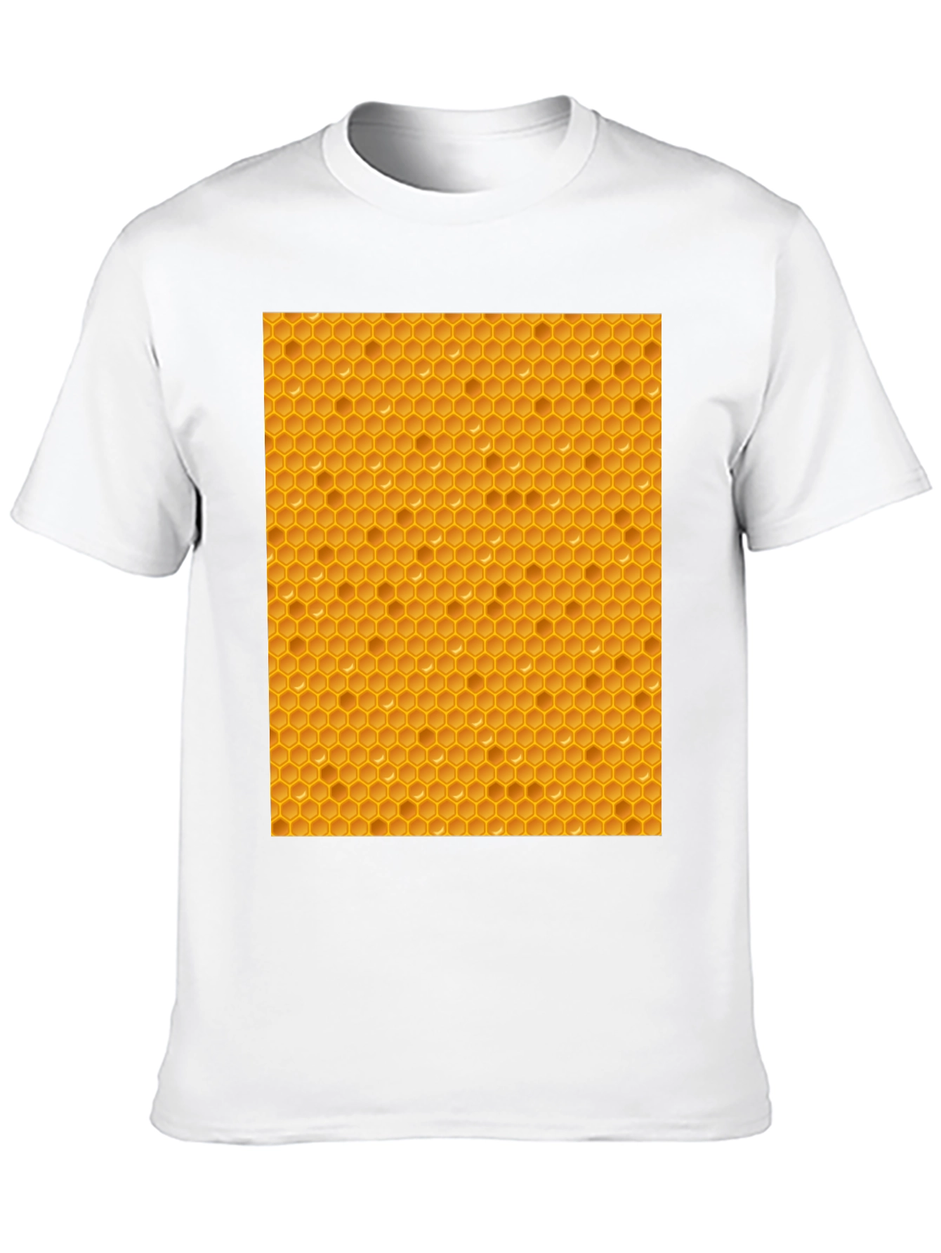 Honeycomb Patterned T-Shirt - Unique Honeycomb Design