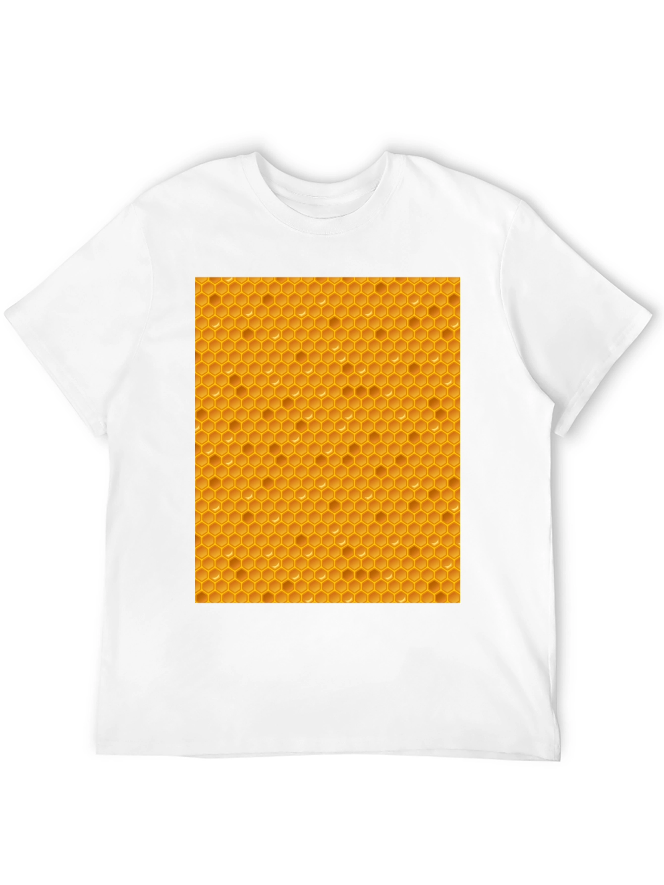 Honeycomb Patterned T-Shirt - Unique Honeycomb Design