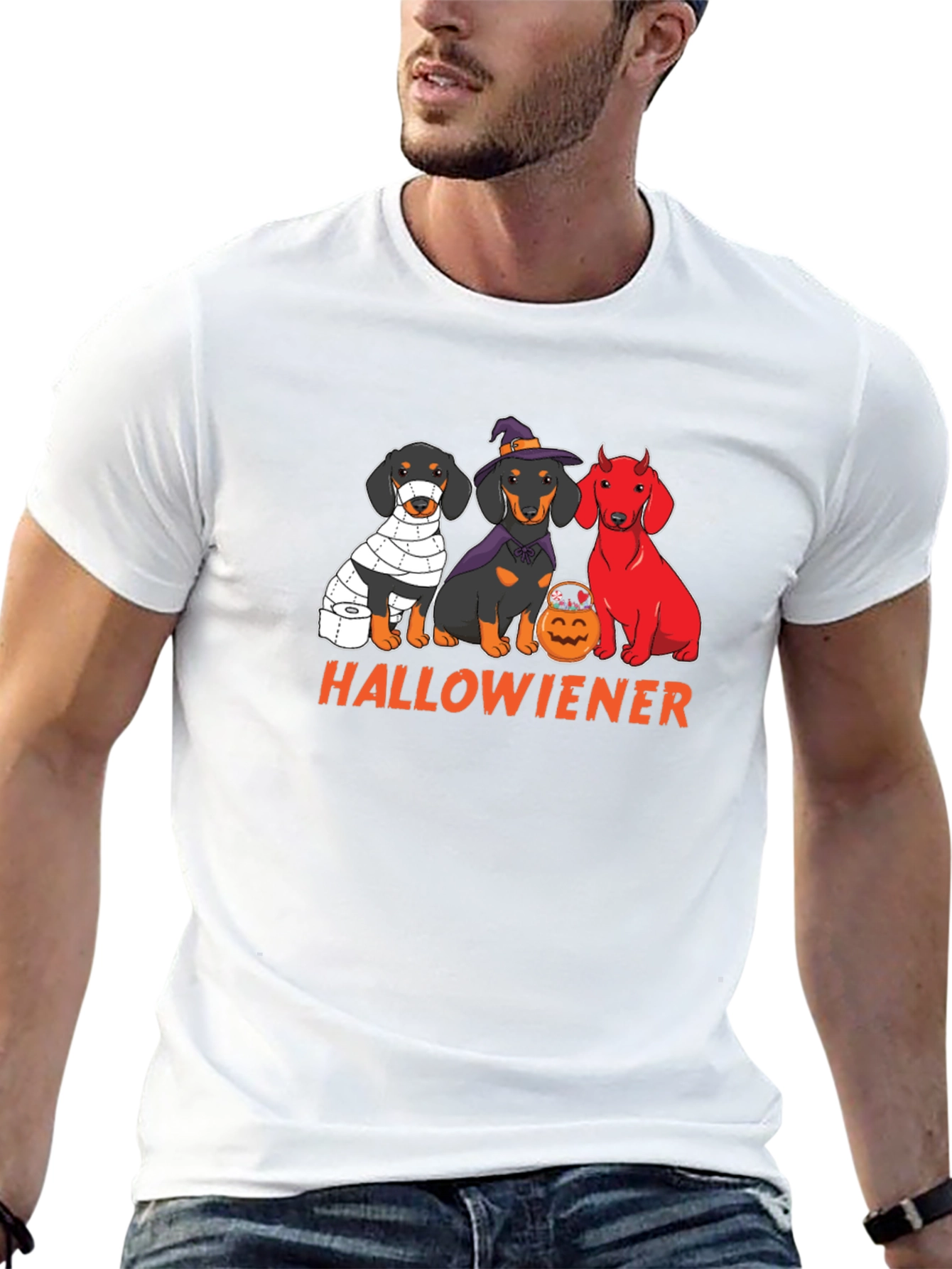 Hallowiener Dachshund Halloween T-Shirt