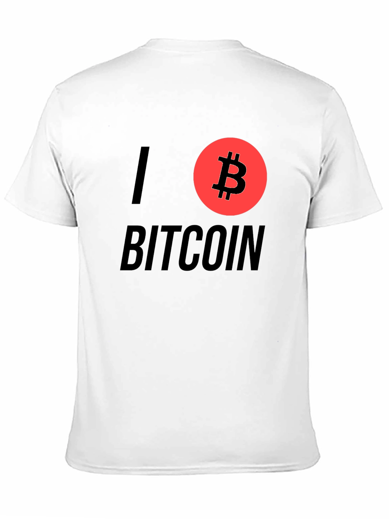 I Love Bitcoin Graphic T-Shirt - Cryptocurrency Tee