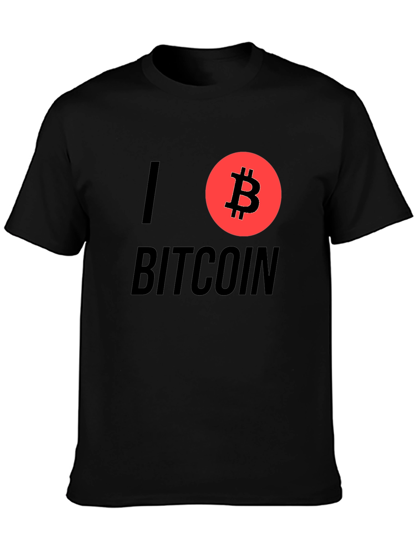 I Love Bitcoin Graphic T-Shirt - Cryptocurrency Tee