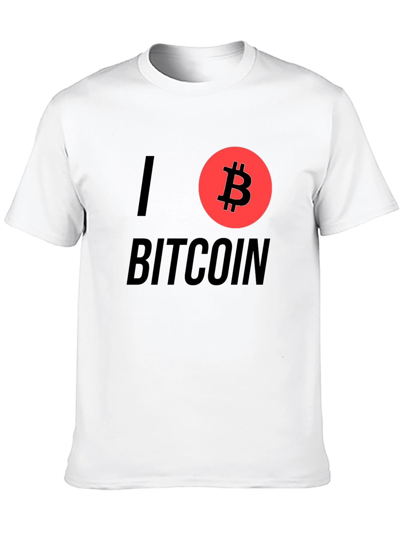 I Love Bitcoin Graphic T-Shirt - Cryptocurrency Tee