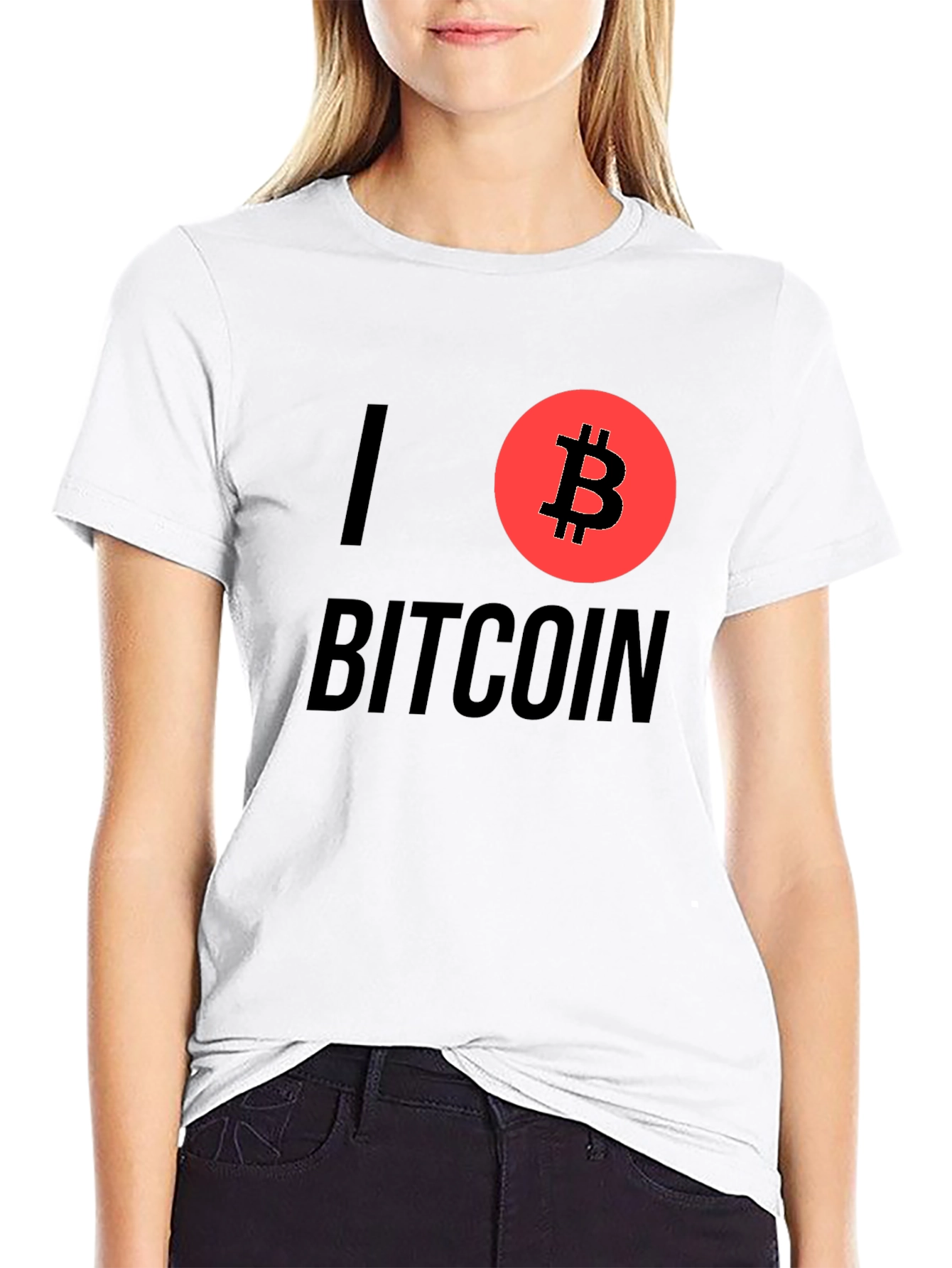 I Love Bitcoin Graphic T-Shirt - Cryptocurrency Tee