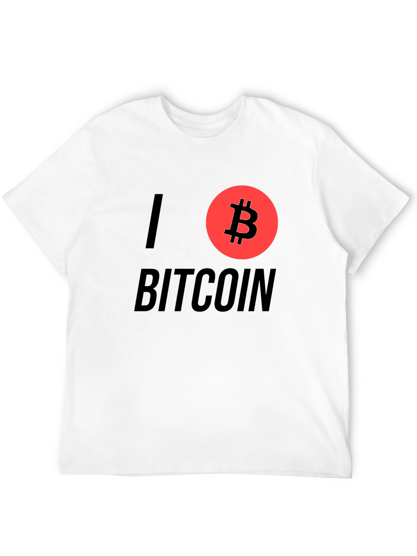 I Love Bitcoin Graphic T-Shirt - Cryptocurrency Tee