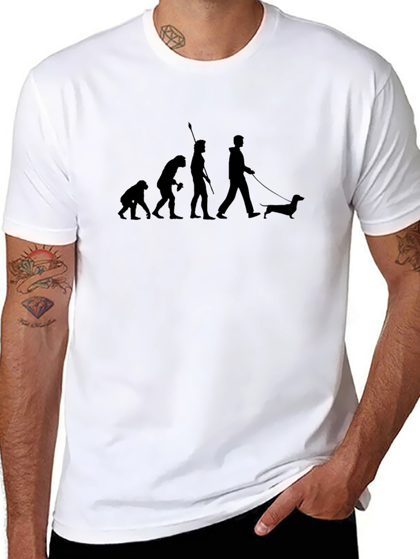 Evolution of Man Dachshund T-Shirt