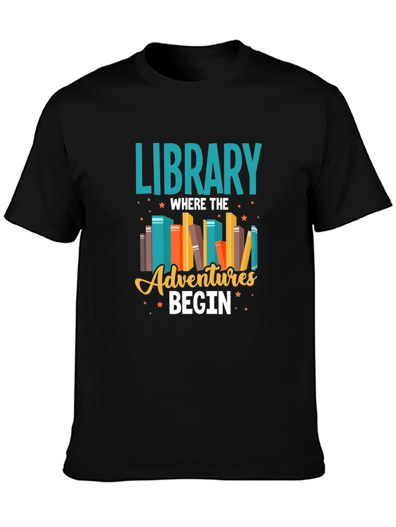 Library Adventures T-Shirt - Book Lover Tee